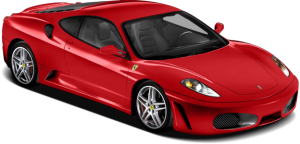 red ferrari car PNG image-10673